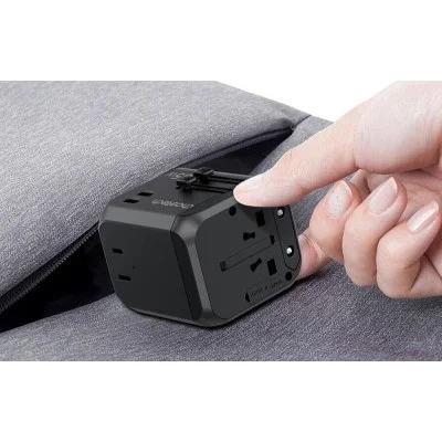 Chotech GaN PD30W 3A+C Travel Travel Wall Charger - Black